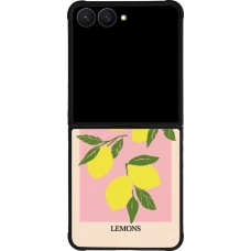 Coque Samsung Galaxy Z Flip7 - Silicone rigide noir Fruit market lemons 2026