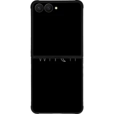 Samsung Galaxy Z Flip7 Case Hülle - Silikon schwarz Halloween 22 witch word