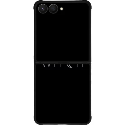 Samsung Galaxy Z Flip7 Case Hülle - Silikon schwarz Halloween 22 witch word