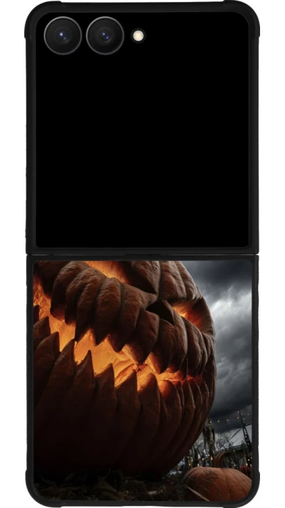 Coque Samsung Galaxy Z Flip7 - Silicone rigide noir Halloween 2026 The Wicked Pumpkin