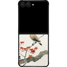 Samsung Galaxy Z Flip7 Case Hülle - Silikon schwarz Japanese Bird