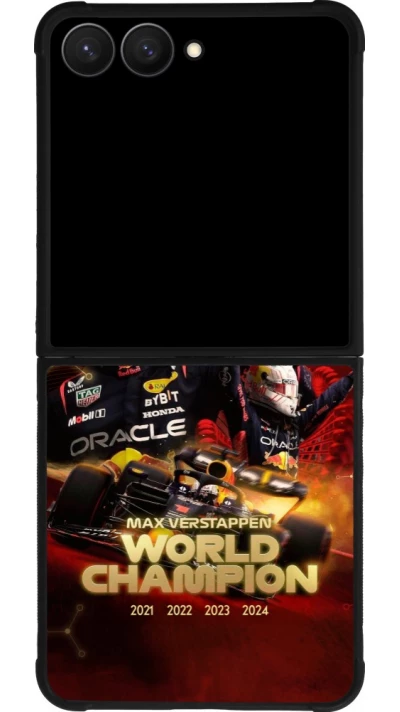 Samsung Galaxy Z Flip7 Case Hülle - Silikon schwarz Max Verstappen Champion 2023