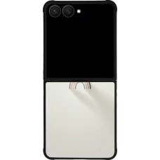 Samsung Galaxy Z Flip7 Case Hülle - Silikon schwarz Mini Regenbogen Minimal