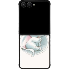Samsung Galaxy Z Flip7 Case Hülle - Silikon schwarz Mom 1903