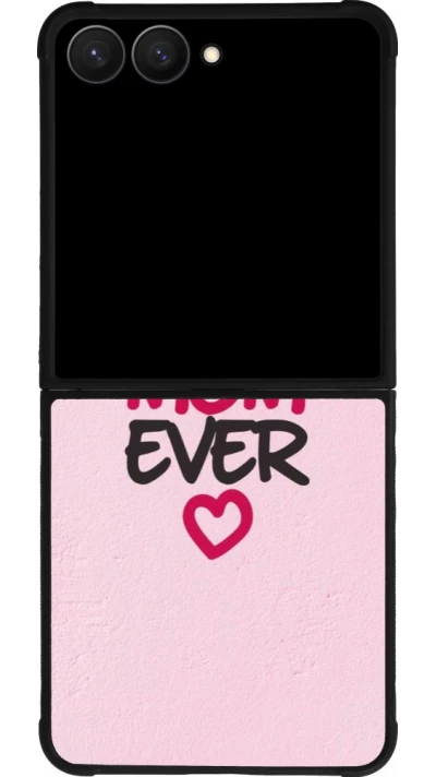 Samsung Galaxy Z Flip7 Case Hülle - Silikon schwarz Mom 2023 best Mom ever pink