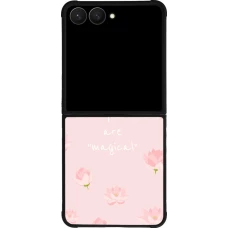 Samsung Galaxy Z Flip7 Case Hülle - Silikon schwarz Mom 2023 your are magical