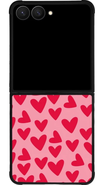 Samsung Galaxy Z Flip7 Case Hülle - Silikon schwarz Mom 2024 kleine Herzen