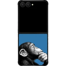 Samsung Galaxy Z Flip7 Case Hülle - Silikon schwarz Monkey Pop Art