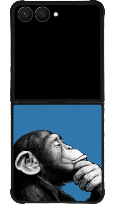 Samsung Galaxy Z Flip7 Case Hülle - Silikon schwarz Monkey Pop Art