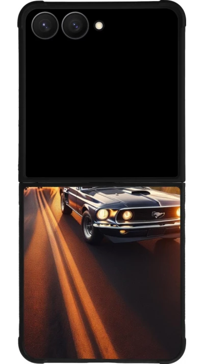 Samsung Galaxy Z Flip7 Case Hülle - Silikon schwarz Mustang 69 Grand Canyon