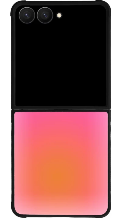 Samsung Galaxy Z Flip7 Case Hülle - Silikon schwarz Orange Pink Blue Gradient