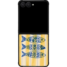 Samsung Galaxy Z Flip7 Case Hülle - Silikon schwarz Portuguese fish 2026