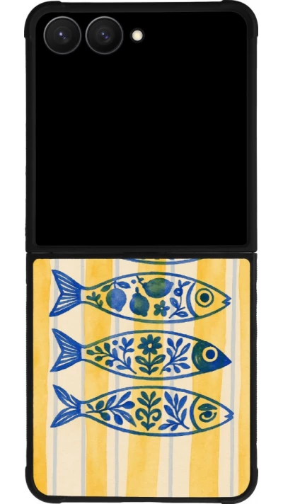 Samsung Galaxy Z Flip7 Case Hülle - Silikon schwarz Portuguese fish 2026