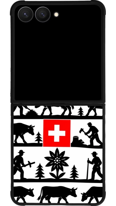 Samsung Galaxy Z Flip7 Case Hülle - Silikon schwarz Poya Schweiz 1
