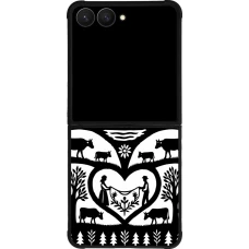 Coque Samsung Galaxy Z Flip7 - Silicone rigide noir Poya Suisse 2
