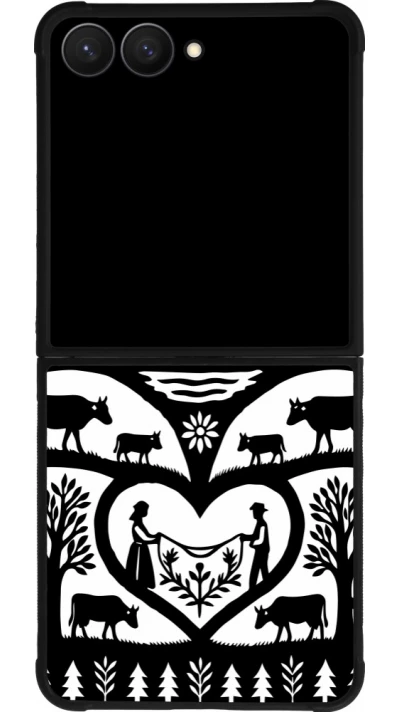 Samsung Galaxy Z Flip7 Case Hülle - Silikon schwarz Poya Schweiz 2