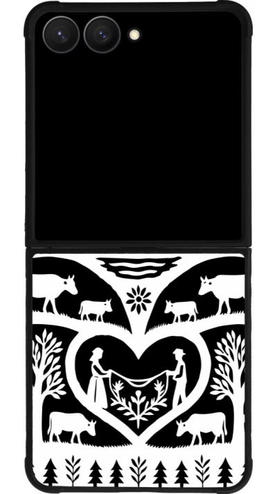 Samsung Galaxy Z Flip7 Case Hülle - Silikon schwarz Poya Schweiz 2 schwarz