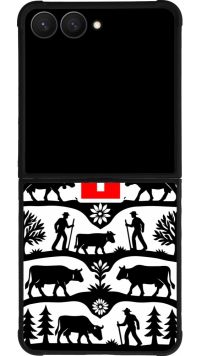 Samsung Galaxy Z Flip7 Case Hülle - Silikon schwarz Poya Schweiz 3