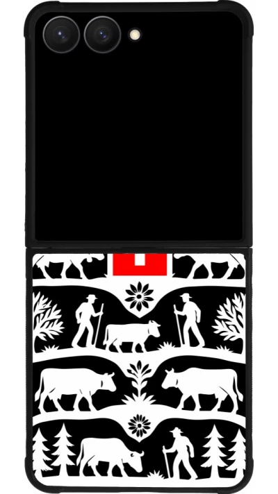 Samsung Galaxy Z Flip7 Case Hülle - Silikon schwarz Poya Schweiz 3 schwarz