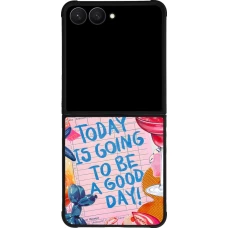 Coque Samsung Galaxy Z Flip7 - Silicone rigide noir Preppy Today is Going to be a good day