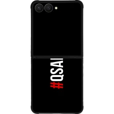 Samsung Galaxy Z Flip7 Case Hülle - Silikon schwarz Qsafoda 1