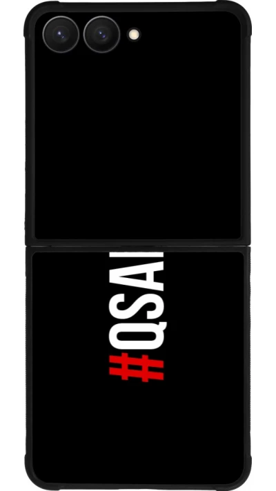 Samsung Galaxy Z Flip7 Case Hülle - Silikon schwarz Qsafoda 1