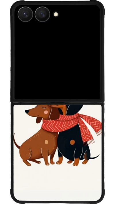 Samsung Galaxy Z Flip7 Case Hülle - Silikon schwarz Saint Valentines Day 26 Happy Valentine