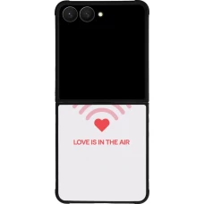 Coque Samsung Galaxy Z Flip7 - Silicone rigide noir Saint Valentines Day 26 Love is in the air