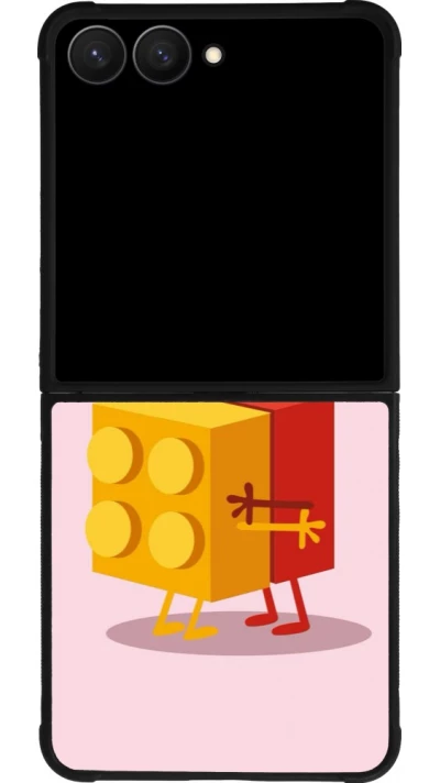 Samsung Galaxy Z Flip7 Case Hülle - Silikon schwarz Saint Valentines Day 26 Puzzle