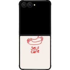 Samsung Galaxy Z Flip7 Case Hülle - Silikon schwarz Saint Valentines Day 26 Self love self care