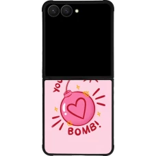 Samsung Galaxy Z Flip7 Case Hülle - Silikon schwarz Saint Valentines Day 26 You are the bomb