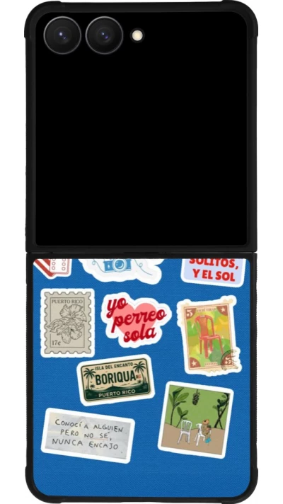 Samsung Galaxy Z Flip7 Case Hülle - Silikon schwarz Seals of the Dominican Republic DTMF