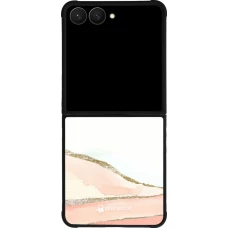 Samsung Galaxy Z Flip7 Case Hülle - Silikon schwarz Shimmering Orange