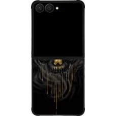 Coque Samsung Galaxy Z Flip7 - Silicone rigide noir Skull 02