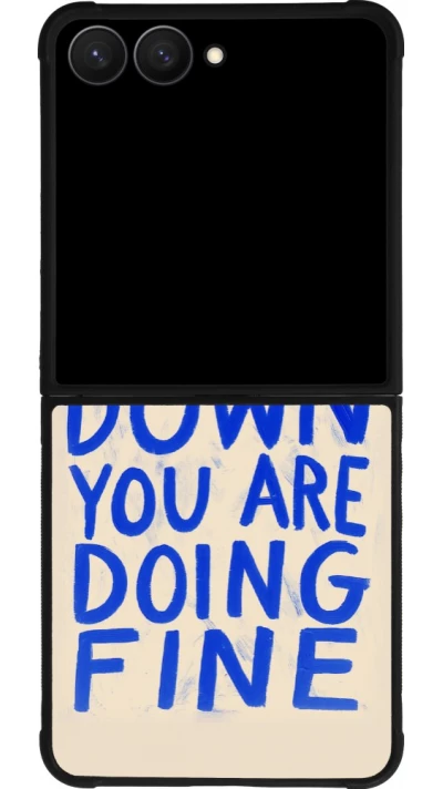 Samsung Galaxy Z Flip7 Case Hülle - Silikon schwarz Slow down 2026