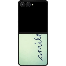 Samsung Galaxy Z Flip7 Case Hülle - Silikon schwarz Smile