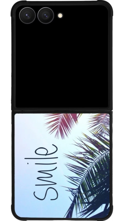 Samsung Galaxy Z Flip7 Case Hülle - Silikon schwarz Smile 05