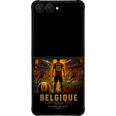 Samsung Galaxy Z Flip7 Case Hülle - Silikon schwarz Fussball Belgien splash 2026