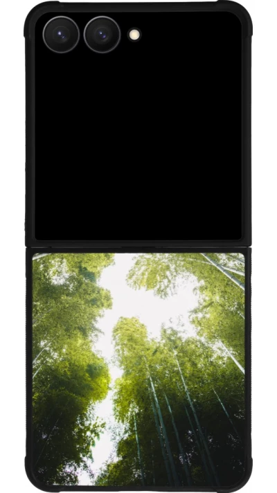 Samsung Galaxy Z Flip7 Case Hülle - Silikon schwarz Spring 23 forest blue sky