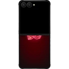 Samsung Galaxy Z Flip7 Case Hülle - Silikon schwarz Spring 23 neon rose