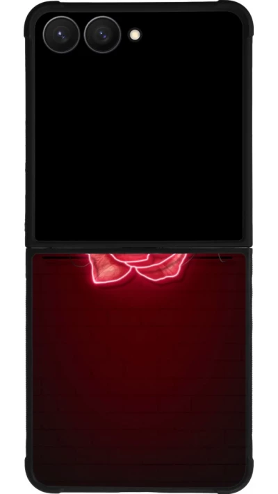 Samsung Galaxy Z Flip7 Case Hülle - Silikon schwarz Spring 23 neon rose