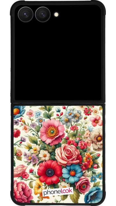 Samsung Galaxy Z Flip7 Case Hülle - Silikon schwarz Spring 25 fruehling bluetend