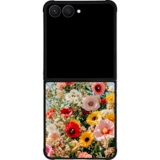 Coque Samsung Galaxy Z Flip7 - Silicone rigide noir Spring flowers Spring 2026