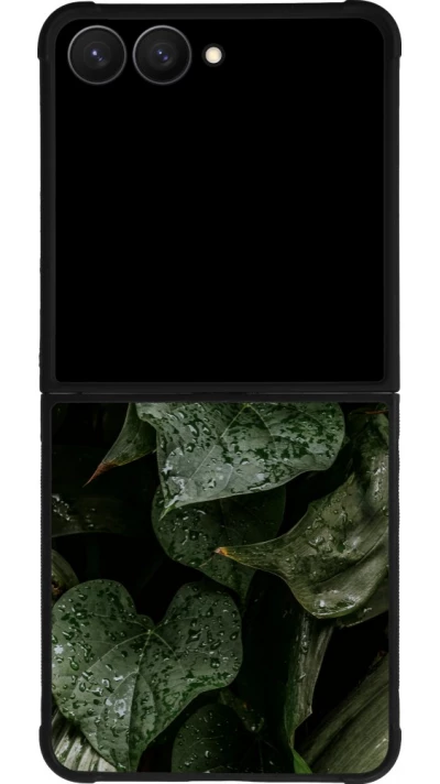 Samsung Galaxy Z Flip7 Case Hülle - Silikon schwarz Spring 23 fresh plants