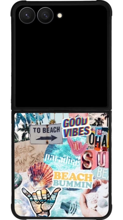 Samsung Galaxy Z Flip7 Case Hülle - Silikon schwarz Summer 20 collage