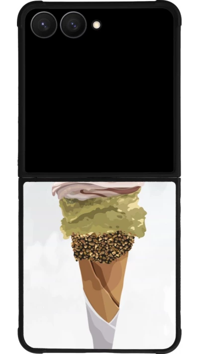 Samsung Galaxy Z Flip7 Case Hülle - Silikon schwarz Summer 2025 Cornet