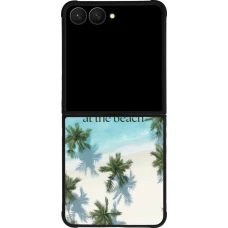 Samsung Galaxy Z Flip7 Case Hülle - Silikon schwarz Summer 2025 Life is better at the beach