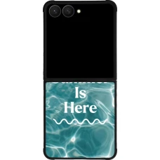 Samsung Galaxy Z Flip7 Case Hülle - Silikon schwarz Summer 2025 Summer is here