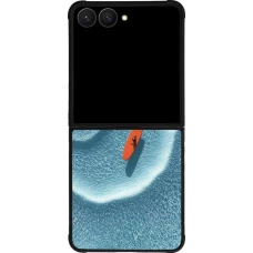 Samsung Galaxy Z Flip7 Case Hülle - Silikon schwarz Orange surf Summer 2026