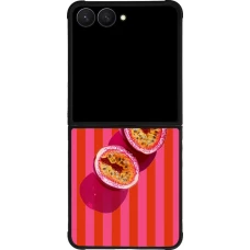 Coque Samsung Galaxy Z Flip7 - Silicone rigide noir Passion fruit Summer 2026
